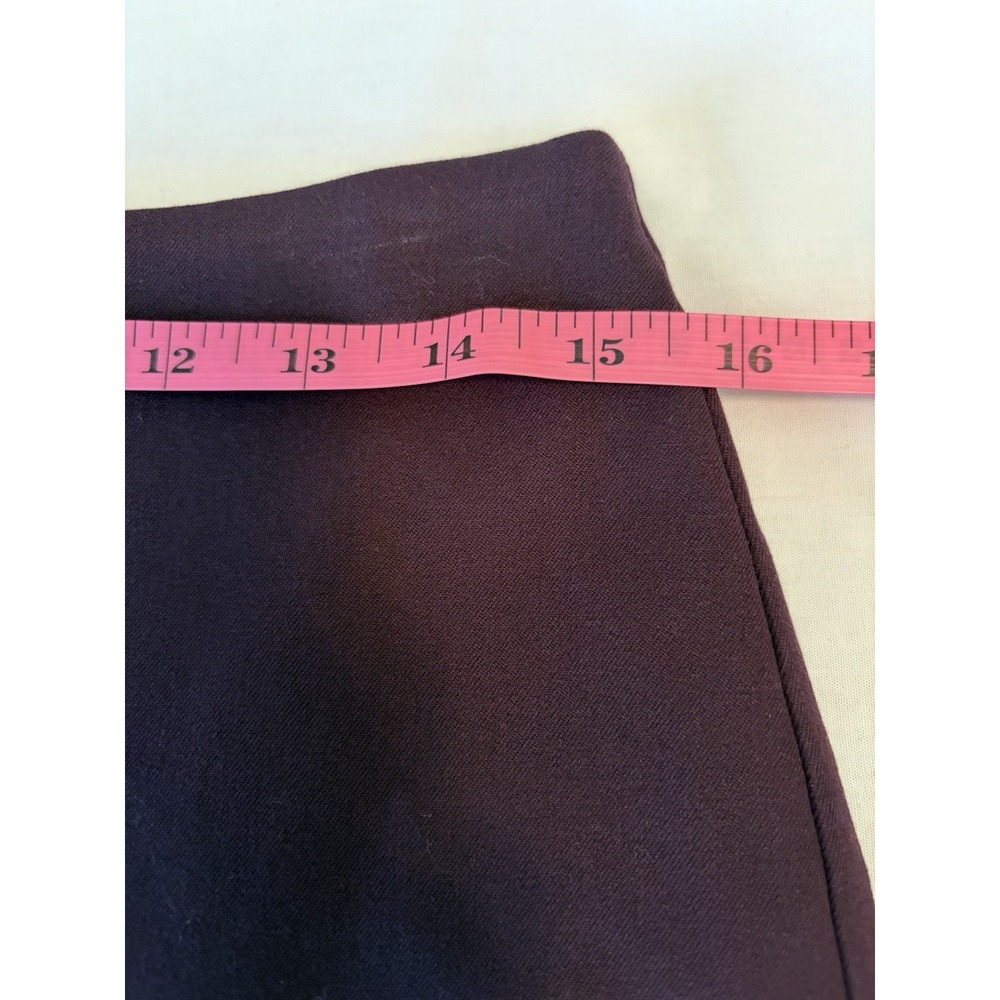 Banana Republic Dark‎ Purple Pencil Skirt Size 4 Academia Career Back zip Sexy - Picture 7 of 9
